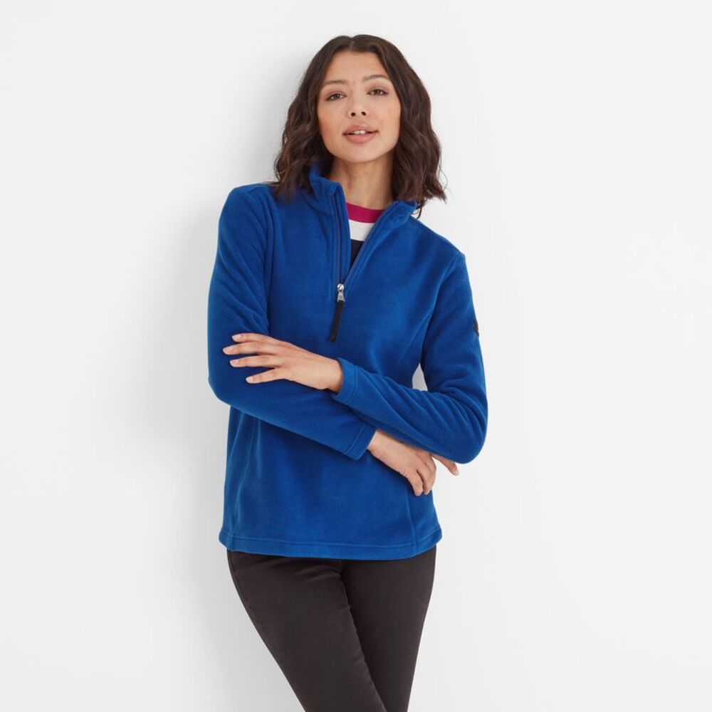 TOG24 Womens/Ladies Revive Quarter Zip Fleece Top / Royal Blue